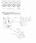 Alternator Controls Electric Starter Governor Spring Ignition Diagram and Parts List for 33M777-1495-B1  Briggs and Stratton Engine